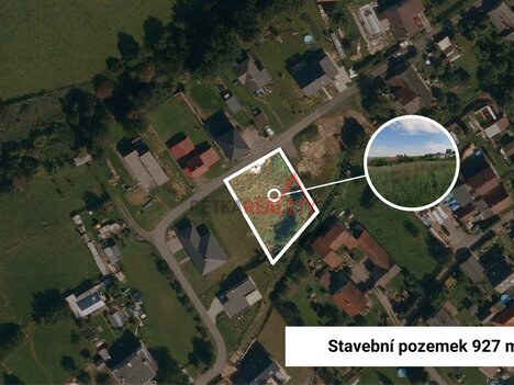 Stavební pozemek o výměře 927 m2